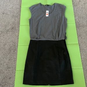 Banana Republic gray and black dress.